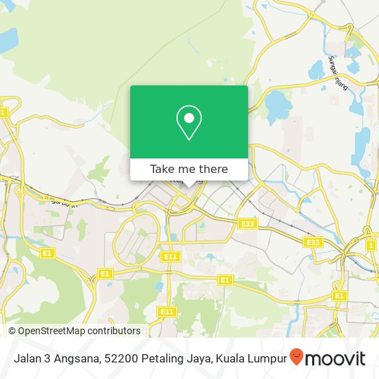 Jalan 3 Angsana, 52200 Petaling Jaya map