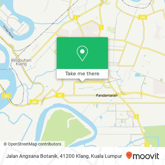 Peta Jalan Angsana Botanik, 41200 Klang