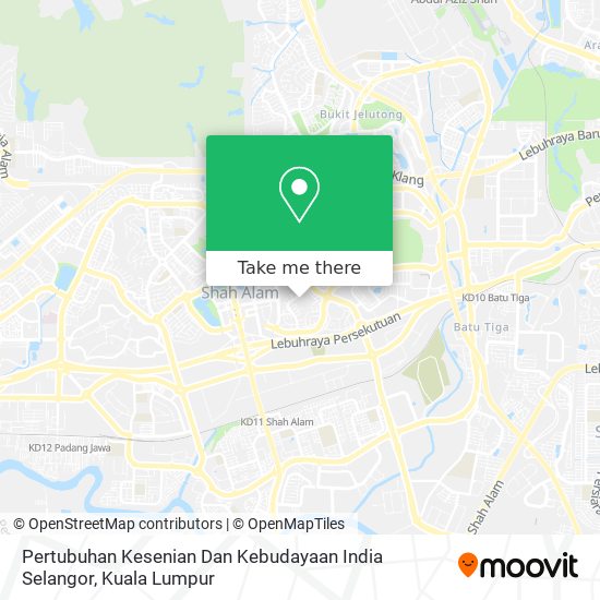 Pertubuhan Kesenian Dan Kebudayaan India Selangor map