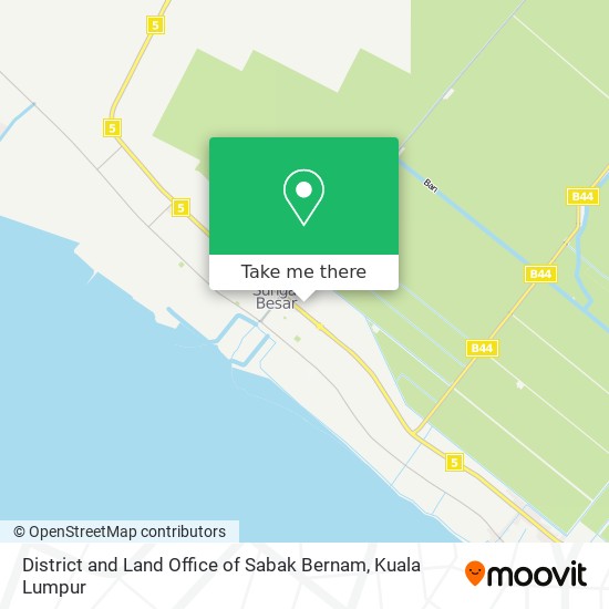 District and Land Office of Sabak Bernam map
