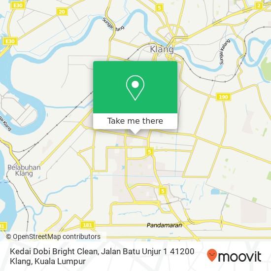 Kedai Dobi Bright Clean, Jalan Batu Unjur 1 41200 Klang map