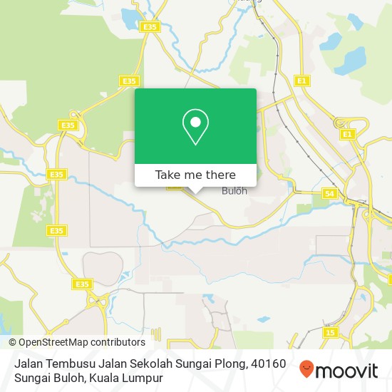 Peta Jalan Tembusu Jalan Sekolah Sungai Plong, 40160 Sungai Buloh