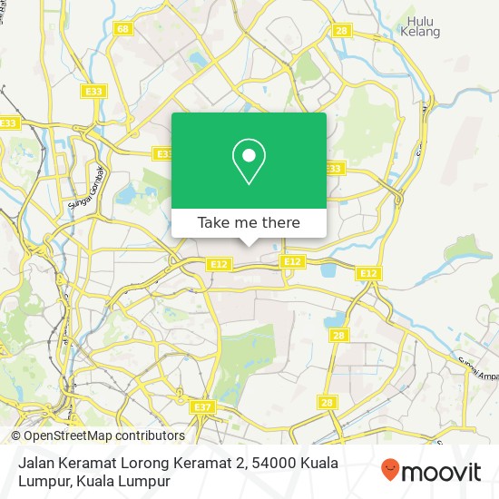 Peta Jalan Keramat Lorong Keramat 2, 54000 Kuala Lumpur