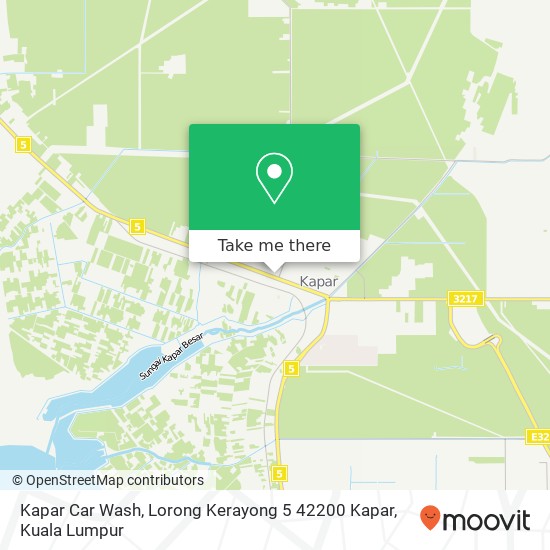 Kapar Car Wash, Lorong Kerayong 5 42200 Kapar map