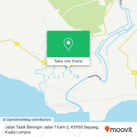 Jalan Tasik Beringin Jalan Tiram 2, 43950 Sepang map