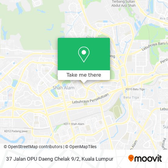 37 Jalan OPU Daeng Chelak 9/2 map