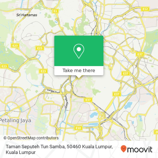 Taman Seputeh Tun Samba, 50460 Kuala Lumpur map