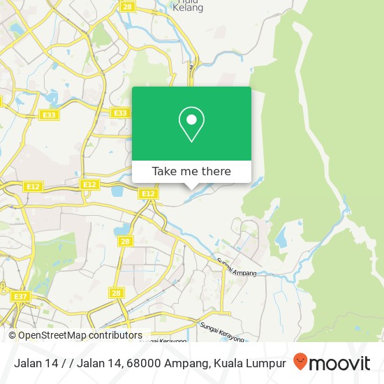 Jalan 14 / / Jalan 14, 68000 Ampang map