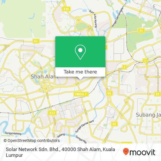Solar Network Sdn. Bhd., 40000 Shah Alam map