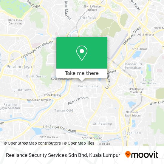 Reeliance Security Services Sdn Bhd map