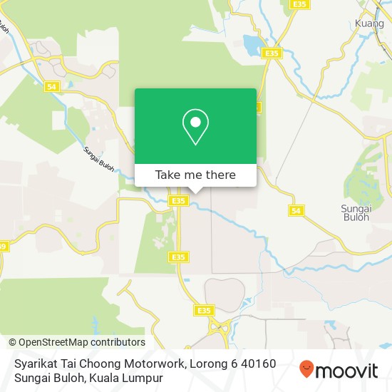 Syarikat Tai Choong Motorwork, Lorong 6 40160 Sungai Buloh map