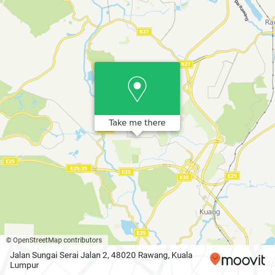 Peta Jalan Sungai Serai Jalan 2, 48020 Rawang