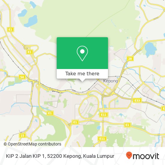 KIP 2 Jalan KIP 1, 52200 Kepong map