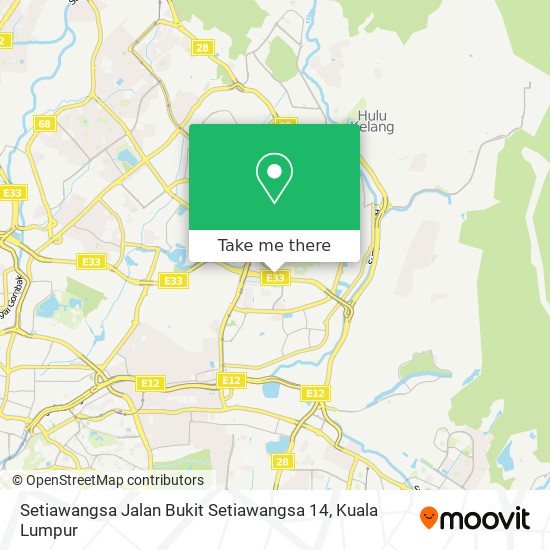 Setiawangsa Jalan Bukit Setiawangsa 14 map