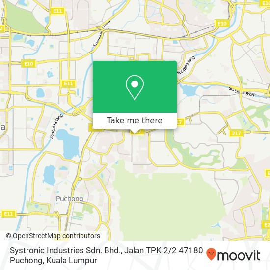Systronic Industries Sdn. Bhd., Jalan TPK 2 / 2 47180 Puchong map