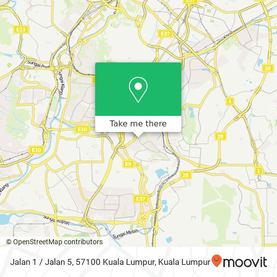 Jalan 1 / Jalan 5, 57100 Kuala Lumpur map