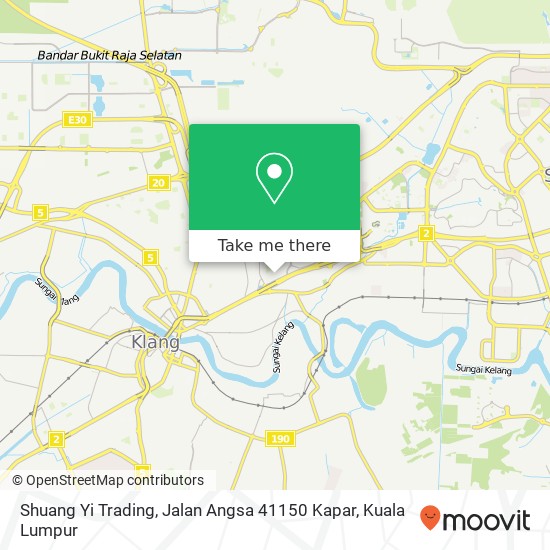 Shuang Yi Trading, Jalan Angsa 41150 Kapar map