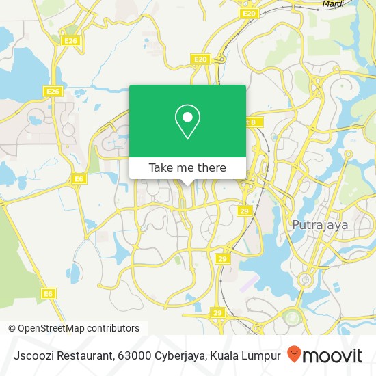 Jscoozi Restaurant, 63000 Cyberjaya map