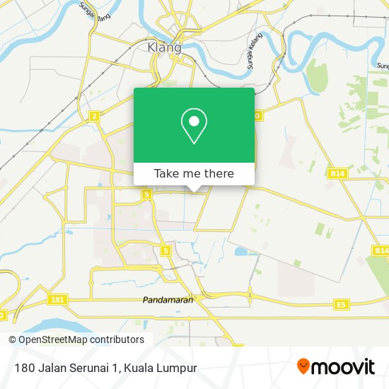 180 Jalan Serunai 1 map