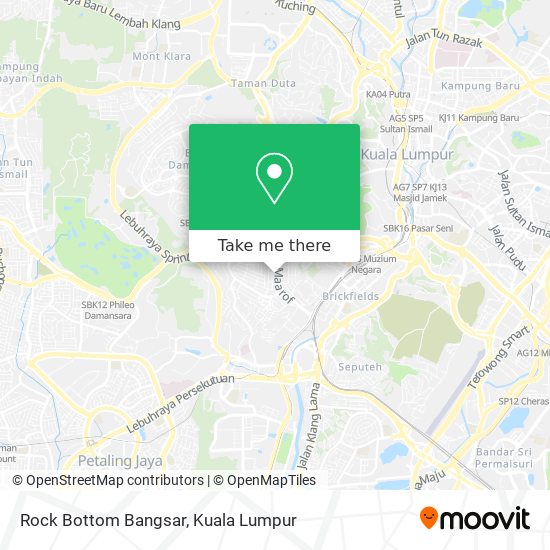 Rock Bottom Bangsar map