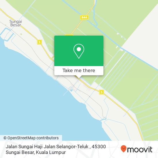 Peta Jalan Sungai Haji Jalan Selangor-Teluk , 45300 Sungai Besar