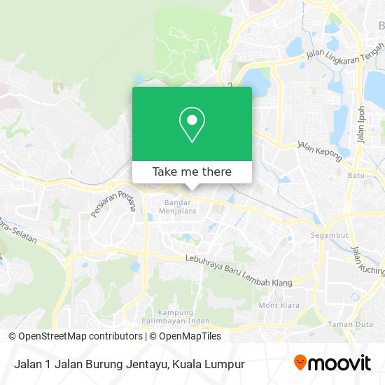 Peta Jalan 1 Jalan Burung Jentayu