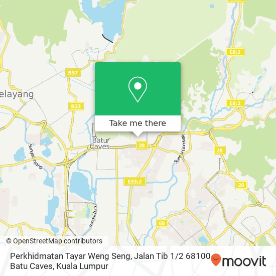 Perkhidmatan Tayar Weng Seng, Jalan Tib 1 / 2 68100 Batu Caves map