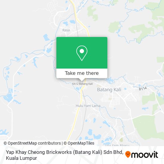Peta Yap Khay Cheong Brickworks (Batang Kali) Sdn Bhd