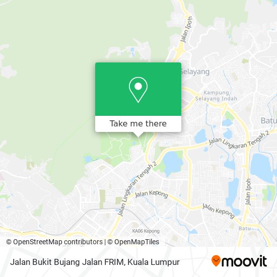 Jalan Bukit Bujang Jalan FRIM map