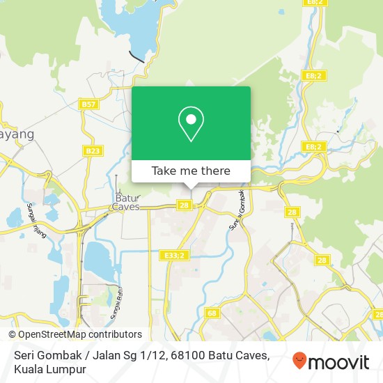 Seri Gombak / Jalan Sg 1 / 12, 68100 Batu Caves map