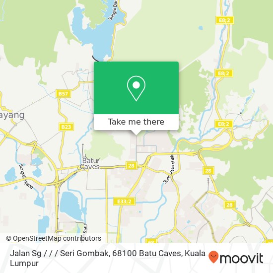 Peta Jalan Sg / / / Seri Gombak, 68100 Batu Caves
