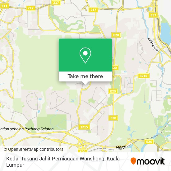 Kedai Tukang Jahit Perniagaan Wanshong map