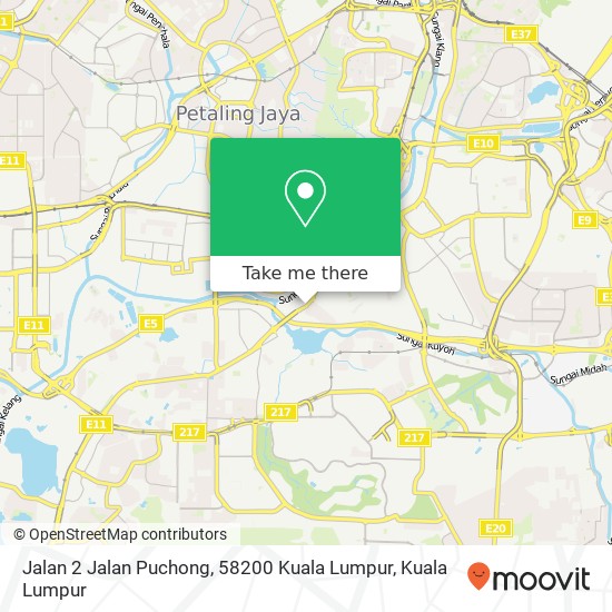 Peta Jalan 2 Jalan Puchong, 58200 Kuala Lumpur