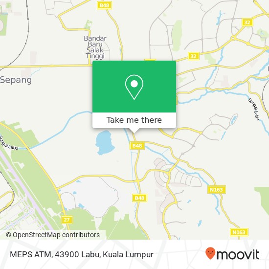 MEPS ATM, 43900 Labu map