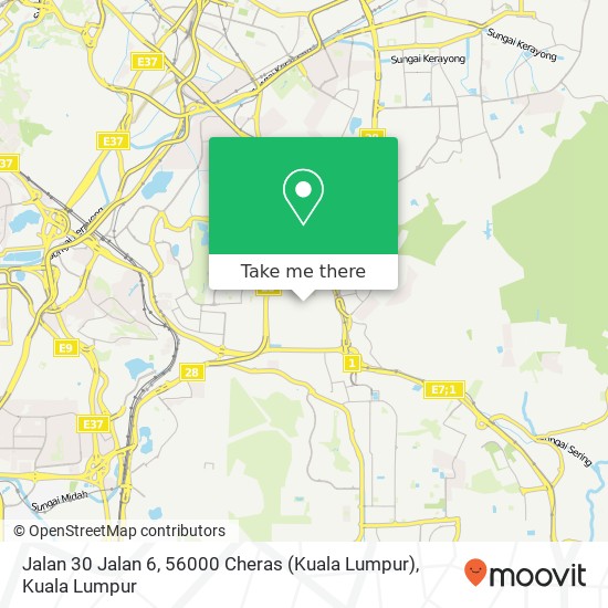 Jalan 30 Jalan 6, 56000 Cheras (Kuala Lumpur) map