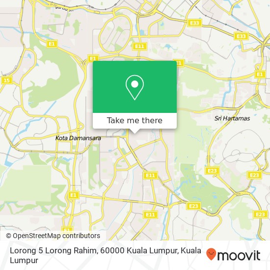 Peta Lorong 5 Lorong Rahim, 60000 Kuala Lumpur