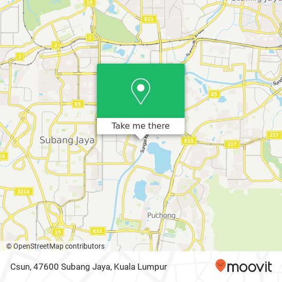 Csun, 47600 Subang Jaya map