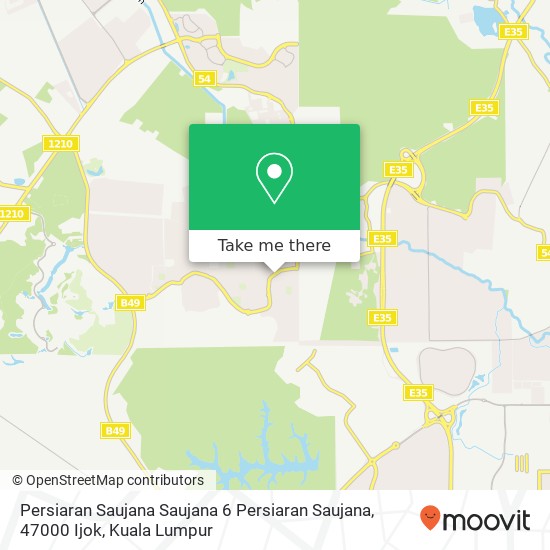 Peta Persiaran Saujana Saujana 6 Persiaran Saujana, 47000 Ijok