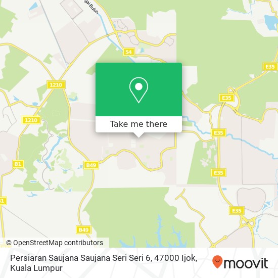 Persiaran Saujana Saujana Seri Seri 6, 47000 Ijok map