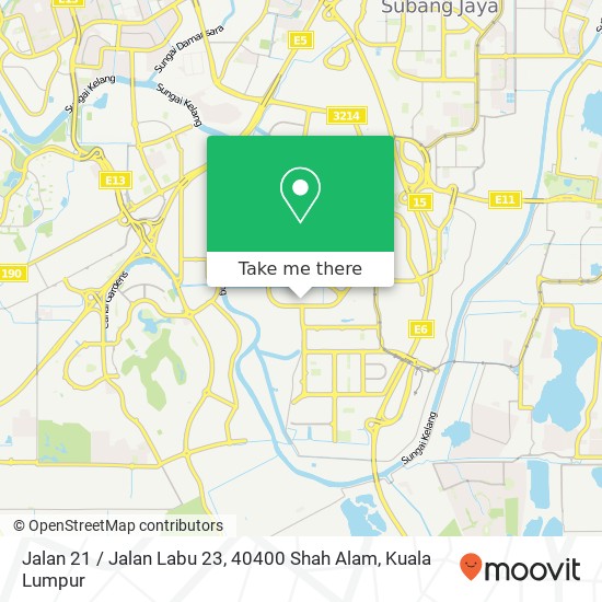 Peta Jalan 21 / Jalan Labu 23, 40400 Shah Alam