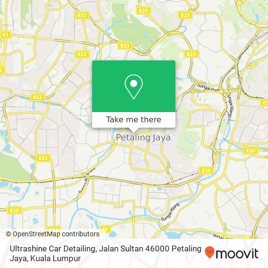 Ultrashine Car Detailing, Jalan Sultan 46000 Petaling Jaya map