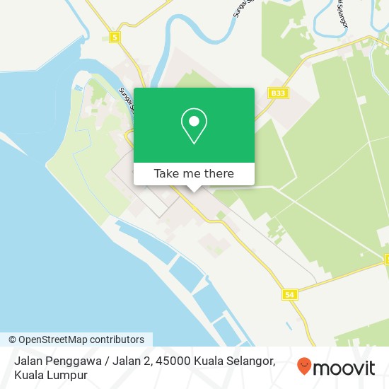 Peta Jalan Penggawa / Jalan 2, 45000 Kuala Selangor