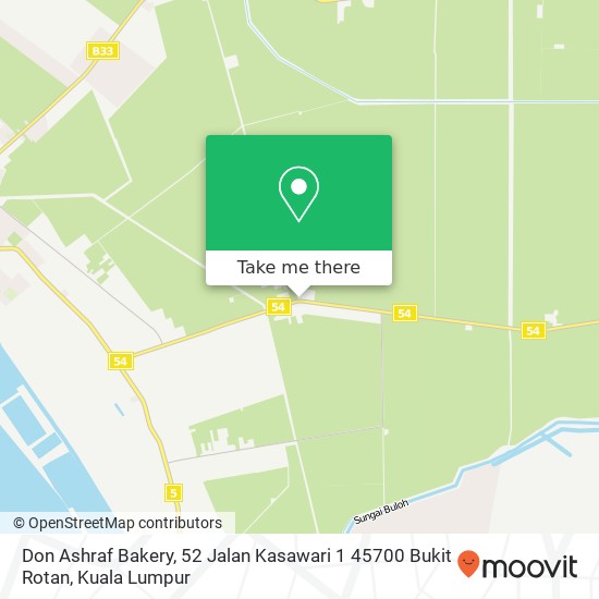 Peta Don Ashraf Bakery, 52 Jalan Kasawari 1 45700 Bukit Rotan