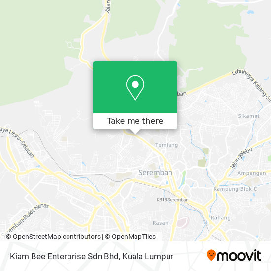 Kiam Bee Enterprise Sdn Bhd map