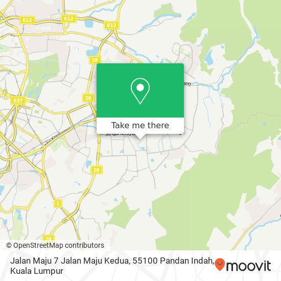 Jalan Maju 7 Jalan Maju Kedua, 55100 Pandan Indah map