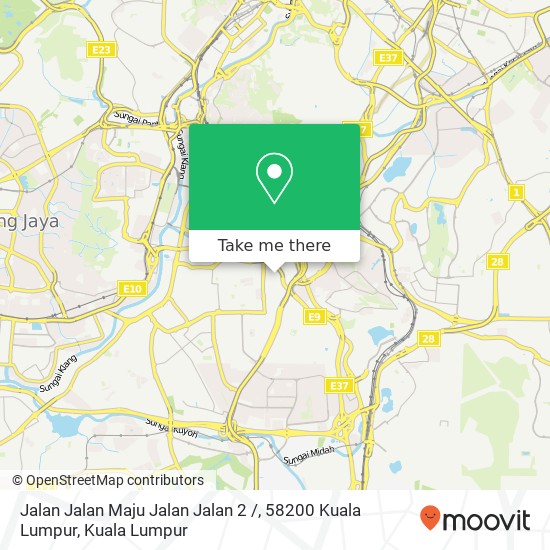 Peta Jalan Jalan Maju Jalan Jalan 2 /, 58200 Kuala Lumpur