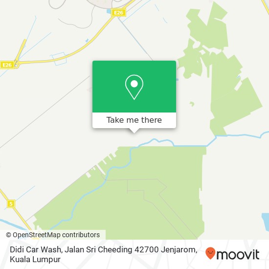 Didi Car Wash, Jalan Sri Cheeding 42700 Jenjarom map