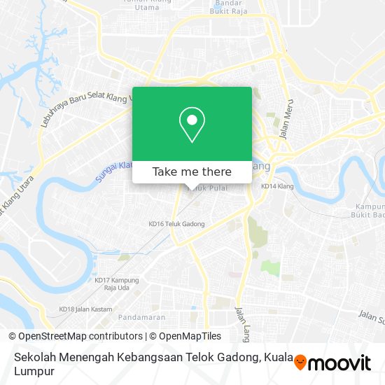 Sekolah Menengah Kebangsaan Telok Gadong map