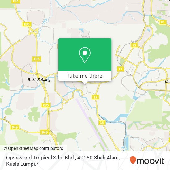 Peta Opsewood Tropical Sdn. Bhd., 40150 Shah Alam