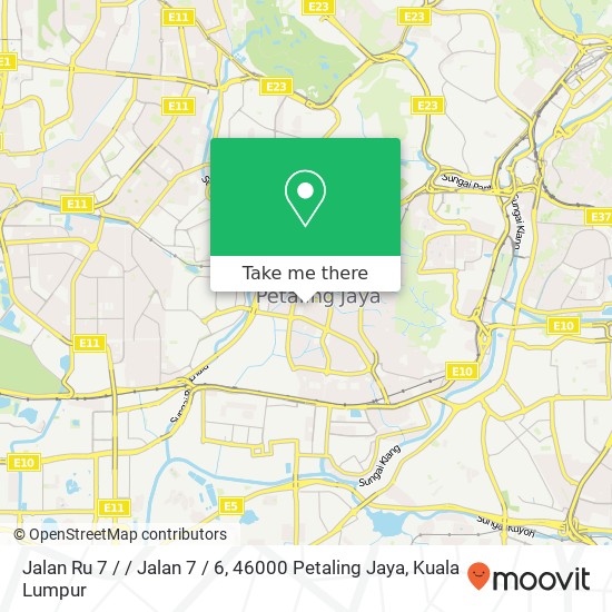 Peta Jalan Ru 7 / / Jalan 7 / 6, 46000 Petaling Jaya